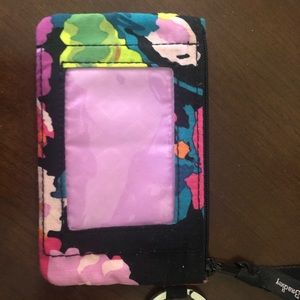 Vera Bradley zip ID lanyard